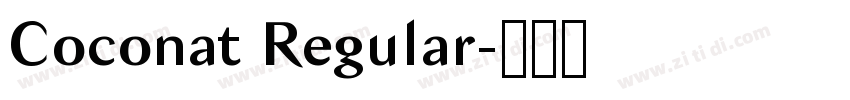 Coconat Regular字体转换
